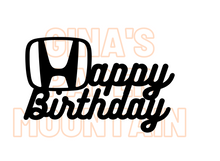 Load image into Gallery viewer, happy birthday honda birthday cake topper honda svg