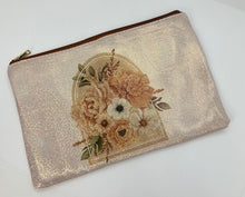 Load image into Gallery viewer, large boho makeup bag boho florals cute makeup bag