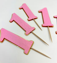 Load image into Gallery viewer, Custom number cupcake toppers