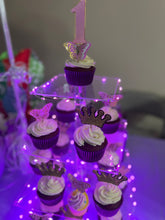 Load image into Gallery viewer, Gold 3D Butterfly cupcake toppers