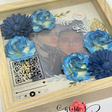 Load image into Gallery viewer, wedding paper flower shadow box
