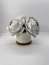Load image into Gallery viewer, Peony flower pot with lashes for desk
