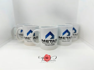 Custom printed 15 oz ceramic coffee mug, custom personalized mug, custom mug photo, custom mug picture, custom mug logo, gift for her, cup