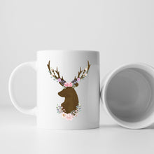 Load image into Gallery viewer, Deer antlers coffee cup
