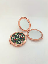 Load image into Gallery viewer, floral compact mirror
