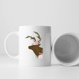 Deer antlers coffee cup