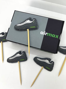Airmaxx cake topper, Nike shoe cupcake topper, shoe cupcake topper, shoe party decorations, sneaker cupcake topper, airmax 95, sneaker